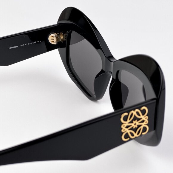 Loewe ANAGRAM LW40128I Sunglasses – Black Cat-Eye Frame | Model LW40128I 01A - Picture 8 of 12